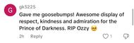 Fans react to Buckingham Palace band honoring Ozzy (Image via TikTok/@about.London)
